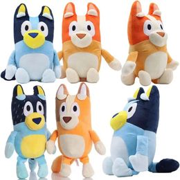 28cm Blue Family Soft Toy Kawaii Dog Stuffed Toys Stuff Doll Anime Figure Ornaments For Car Room Kid Toy Dolls Birthday Gift