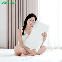 Purenlatex Orthopedic Memory Foam Gel Contour Pillow Ergonomic Cervical Pillow Neck Pain for Side Back and Stomach Sleepers