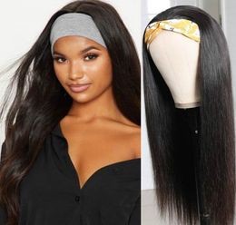 250 Density Headband Wig Human Hair Wigs Wowqueen 30 Inch Wig Glueless Brazilian Hair Wigs Remy Straight Human Hair Wigs9108889