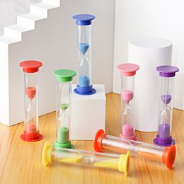 3 Minute Colorful Sucker Hourglass Sandglass Sand Clock Timers Sand Timer Shower Timer Tooth Brushing Play Timer Children