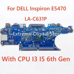 Motherboard For DELL Inspiron E5470 Laptop motherboard LAC631P With CPU I3 I5 6th Gen 100% Tested Fully Work
