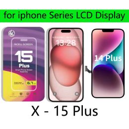 HL LCD Display Panel Pantalla For iPhone X XS XR 11 12 13 14 15 mini 15Plus 12ProMax Digitizer Touch Screen Assembly True Tone