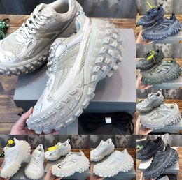 Defender Sneakers Designer Shoes Summer 22 Women Men Tyre Shoes Rubber Dad Chunky Sneaker Casual Fashion Mesh and Nylon Shoe Size Extreme Tyre Tread Sole 3jjjy