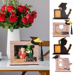 Frames Graduation Picture Display With Bachelor Hat Pattern Po Portable Detachable Supplies For Bedrooms Tables