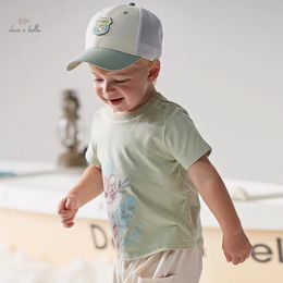 Dave Bella 2024 Summer Boy's Baby TShirt Children Top Short Sleeve Cartoon Casual Cool Outdoor Sport DB2240468 240328