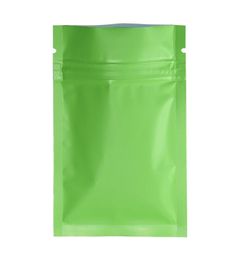 Matte Green Reclosable Zip Lock Aluminium Foil Package Bag Retail 200pcslot Food Zipper Bag Tea Snacks Water Proof Packaging Mylar6089112