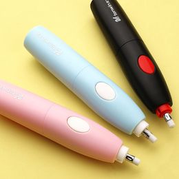 Tenwin Cute Electric Eraser Kawaii Mechanical Rubbers Automatic Pencil Erasers With Refills Kids Gift Stationery School Supplies