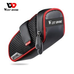 WEST BIKING Bicycle Bag Waterproof Cycling Tools Pannier Reflective Rear Seatpost Bag Basket MTB Road Bike Saddle Bag