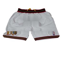 Basketball Jersey Ers Iverson White Gaston Pocket Pants Men S Sports Shorts ports horts