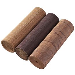 RAYUAN Coffee Bamboo Table Runner Placemat Tea Mats Table Placemat Pad Ceiling Decor Home Cafe Restaurant Table Decor