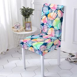 Happy Easter Egg Rabbit Chair Cover Elastic Seat Chairs Covers Office Slipcovers For Restaurant Banquet Hotel Home Decoration