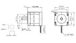 1PCS NEMA23 Stepper Motor 23HS11240 4-lead 4.0A 300N.CM 57 Series Stepper Motor for 3D Printer CNC Engraving Milling Machine