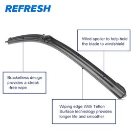 REFRESH Wiper Blades for Mercedes Benz CLS Class W219 W218 CLS 250 280 300 320 350 500 550 55 63 AMG CGI CDI