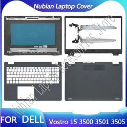Cases New Bottom Base Case For Dell Vostro 15 3500 3501 3505 Laptop LCD Back Top Cover Front Bezel Hinge Palmrest Upper Rear Lid Black