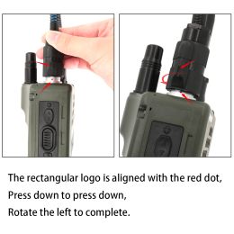 Tactical PTT 6 Pin Silynx Ptt for AN/PRC148 152 Walkie Talkie Compatible with PELTO/MSA Headset&TAC-SKY Shooting Airsoft Headph