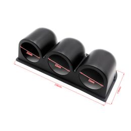 2INCH 52mm Car Gauge Pod Universal Black Single Double Triple Car Meters Holder for Left Right Drive Car for 2 Inch 52mm Gauges