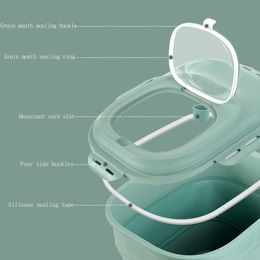 Pet Dog Food Storage Container 23L Dry Cat Food Box Bag Moisture-proof Seal with Measuring Cup Flour Multigrain Rice Barrel Box