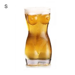 Sexy Lady Men Durable Double Wall Whiskey Glasses Wine Shot Glass Big Chest Beer Cup Creative Body Shape Glass Cup