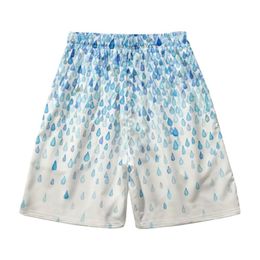 Gradient Water Drop Printed Kimono Beach Shorts Women Men Japanese Haori Asian Streetwear Cardigan Yukata Cosplay
