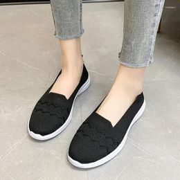 Casual Shoes Fashion Women Sports Soft Sole Flats Ladies Breathable Slip On Loafers Walking Shoe Woman Sneakers Zapatillas Mujer