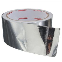 1pc Aluminium Foil Adhesive Sealing Tape Thermal Resist Duct Repairs Adhesive Tapes with High Temperature Resistance 5cmx17m