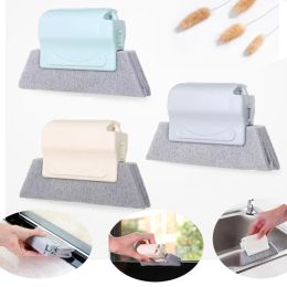 Creative Groove Window Cleaning Brush Useful Washable Venetian Blade Dust Cleaner Microfiber Window Slot Clean Tool