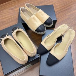 Tasarımcılar Ayakkabı Kadın Loafers Bayan Balıkçı Kadın Ayakkabı Espadriller Yaz Sandalet Slingback Topuk Bale Daireler Yarım CC Sandalet Topuklu Ayakkabı Kadın Tasarımcı