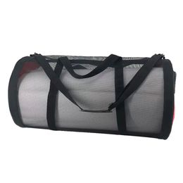 Large Capacity Storage Bag Scuba Bag Diving Equipment Knapsack Wet Clothes Swimming Fins Flippers Mesh Net Handbag Folding