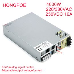 4000W 250V Power Supply 0-250V Adjustable Power Supply 0-5V Analog Signal Control 220V 380 AC-DC 250V 16A High-power Transformer