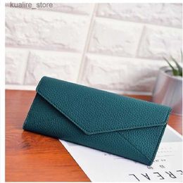 Money Clips High quality Womens Wallet Long Vintage Envelope Ladies Money Clip Coin Leisure Clutch Leisure Wallet luxury L410