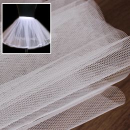 White 100D-180D reinforced coarse net, hard net, six corners mesh fabric, wedding dress, baby skirt, accessories, mesh fabric.