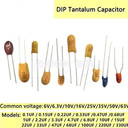 10PCS/LOT DIP Tantalum capacitor 16V 25V 35V 50V 0.1UF 2.2UF 3.3 4.7UF 10UF 22UF 47UF 100UF 104 105 224 474 105 225 475 106 107