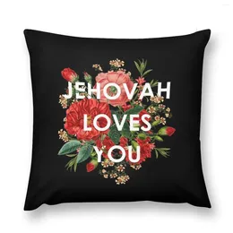 Pillow JEHOVAH LOVES YOU Throw Decor Custom Po