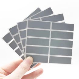 1000PCS Grey rectangle adhesive Scratch off sticker DIY manual hand made scratch card Size15x48mm20x60mm26x60mm