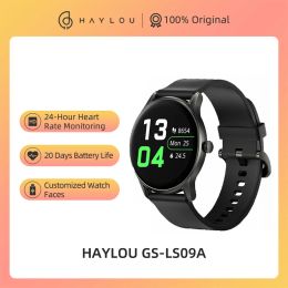 Watches Original HAYLOU GSLS09A Smart Watch Waterproof Smartwatch 12 Sport Modes SpO2 Tracking Customised Watch Faces Sport Watch