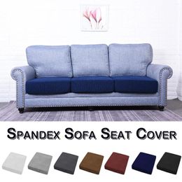 Chair Covers Stretch Cushion Cover Sofa Furniture Protector Seat Slipcover Soft Flexibility With Elastic Bottom D30