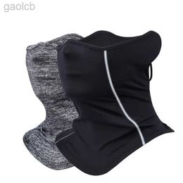 Fashion Face Masks Neck Gaiter Reflective Strip Design Ice Silk Neck Gaiter Outdoor Dust Sunscreen Motorcycle Cycling Half Face Mask 240410