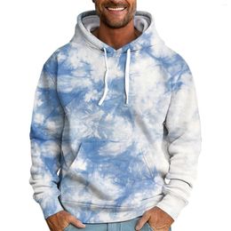Men's Hoodies Autumn And Winter Hooded Sweatshirts For Men Women'S Same Style Tie-Dye Printed Street Pullovers