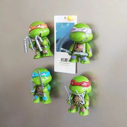 Magnets Fridge Magnets 4Pcs Cartoon turtle Resin Cute Fridge Magnetic Sticker Car Ornaments Decorations Toys Ornament Accessories Refriger