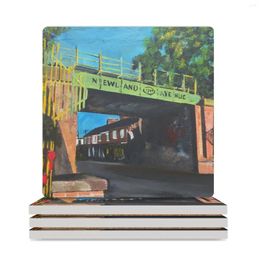 Table Mats Land Avenue Hull Early Summer Ceramic Coasters (Square) Cute Cup Custom For Drinks Set Personalize