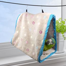 Parrot Hammock Plush Pet Bird Parrot Parakeet Budgie Warm Hammock Cage Warm Nest Bunk Bed Nests Hanging Bed Bird Nest