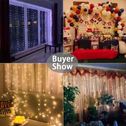 3M Christmas Lights LED Curtain Garland Merry Christmas Decorations For Home New Year Gifts Xmas Navidad Wedding Party Decor