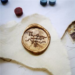 Thinking about you Retro brass Stamp Antique Sealing Wax Stamps Wedding Invitations Wax Seal Stamp