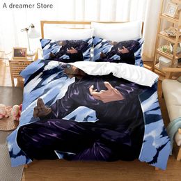 New Jujutsu Kaisen Bedding Set Luxury Anime Duvet Cover Kids Adults Gift Double 200x200cm Bedspread Soft Home Textile