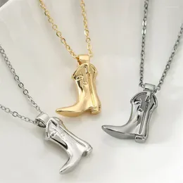 Pendant Necklaces Fashion Women Accessories Necklace Party Personality Cowboy Boots Valentine's Day Jewellery Wholesale