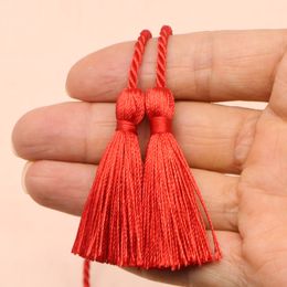 10Pcs 54cm Long Rope Two-end Tassels Fringe DIY Crafts Home Textile Curtain Garments Decor Silk Cord Rope Tape Tieback Tassels
