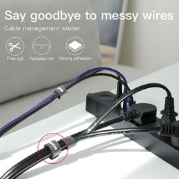 Baseus Universal Audio Video Network Cable Organizer For Hone Office Data Line Cord Wire Winder USB Charger Cable Organizer Clip
