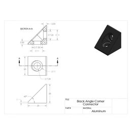 4pcs/pack 2020 Aluminium Block Cube Prism Connector Wheel Regulator Corner V-slot Three Way Connector 90 Degree Angle