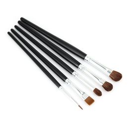 Professional Eyes Makeup Brushes Set 5pcs Eye Shadow Liquid Liner Brow Cream Crease Pencil Blending Smudge Beauty Tools Kit