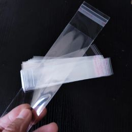 1000pcs 3cm Wide Transparent Self Sealing Plastic Bags Gift Jewellery Packaging Bag Cellophane Long Pen Pencil Bag Slender Bag